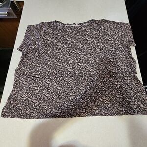 Isaac Mizrahi Black and Pink Floral Tunic